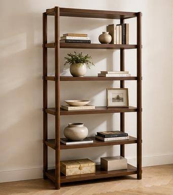 5-Tier Library Bookshelf