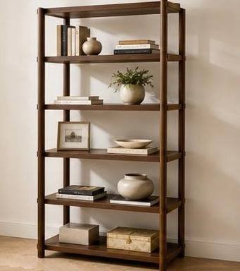 5-Tier Library Bookshelf