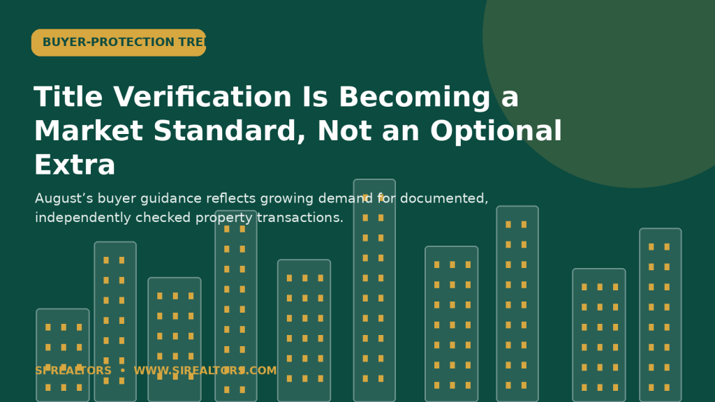 Title Verification Is Becoming a Market Standard, Not an Optional Extra