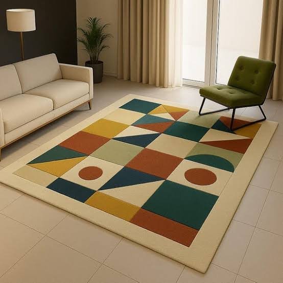 Hand-Tufted Wool Rug 6×9