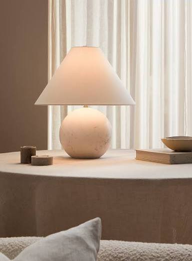 Marble-Base Table Lamp