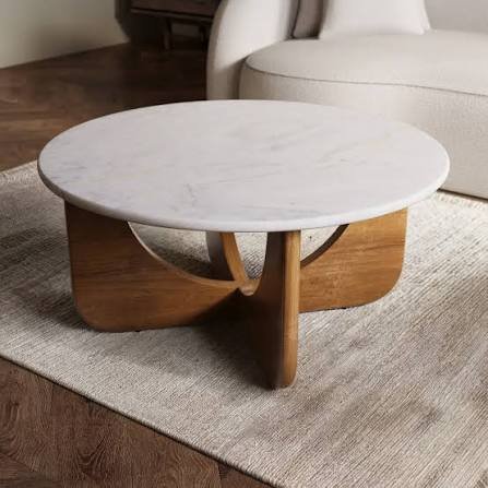 Marble-Top Coffee Table