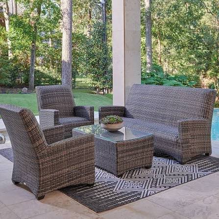 Outdoor Wicker Sofa Set