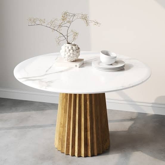 Round Marble Dining Table